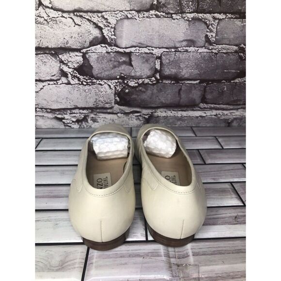 Enzo Angiolini Liberty Ivory Cream Leather Square Toe Loafers Flats Women Sz 6M - Picture 4 of 16